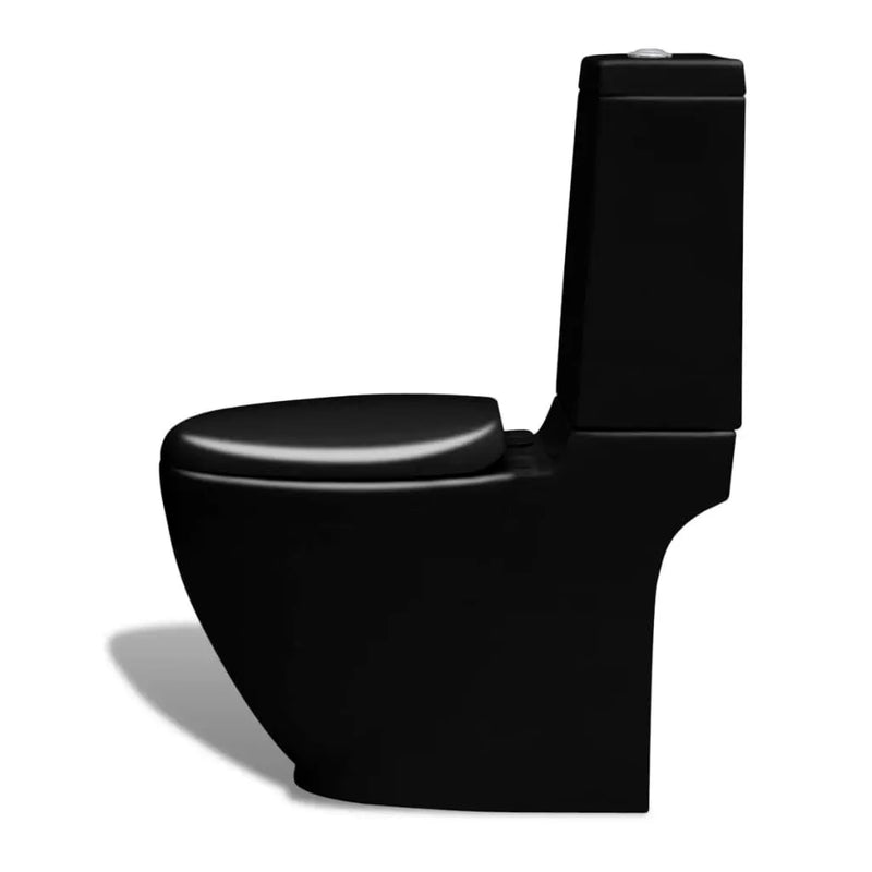 Black Ceramic Toilet & Bidet Set Spirit Journeys Gifts