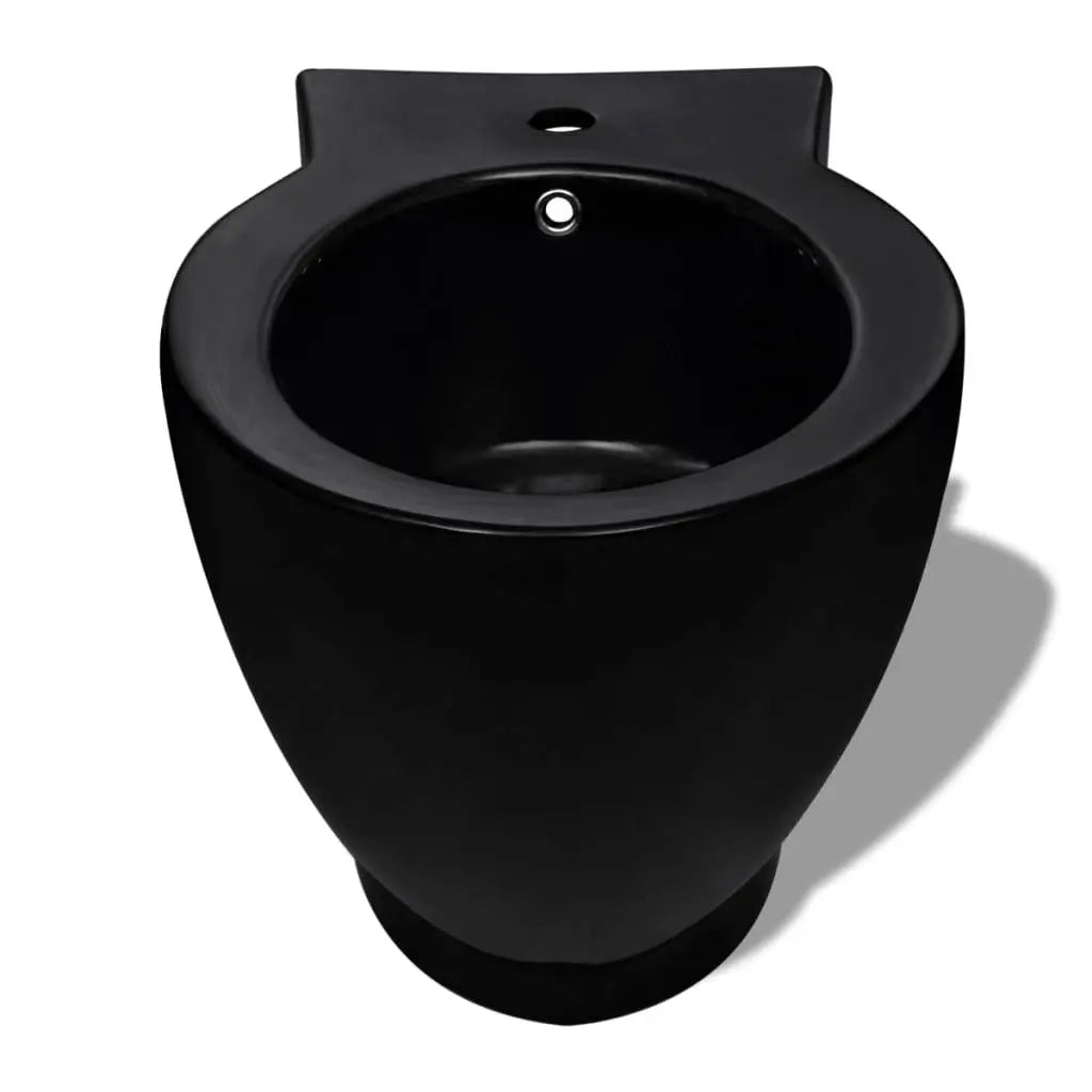 Black Ceramic Toilet & Bidet Set Spirit Journeys Gifts