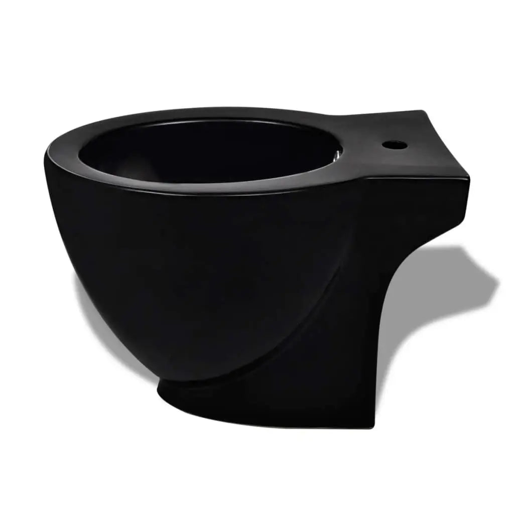 Black Ceramic Toilet & Bidet Set Spirit Journeys Gifts