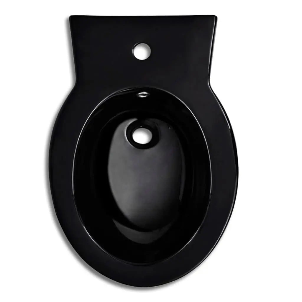 Black Ceramic Toilet & Bidet Set Spirit Journeys Gifts