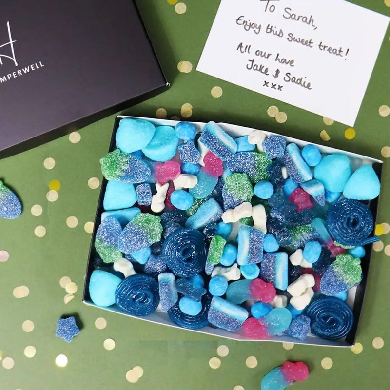 Blue Sweets Letterbox Gift Hamper HamperWell