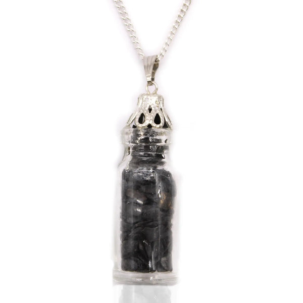 Bottled Gemstones Necklace - Black Onyx Spirit Journeys Gifts