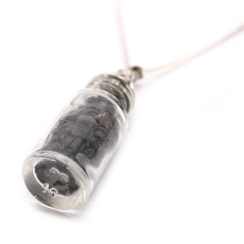 Bottled Gemstones Necklace - Black Onyx Spirit Journeys Gifts