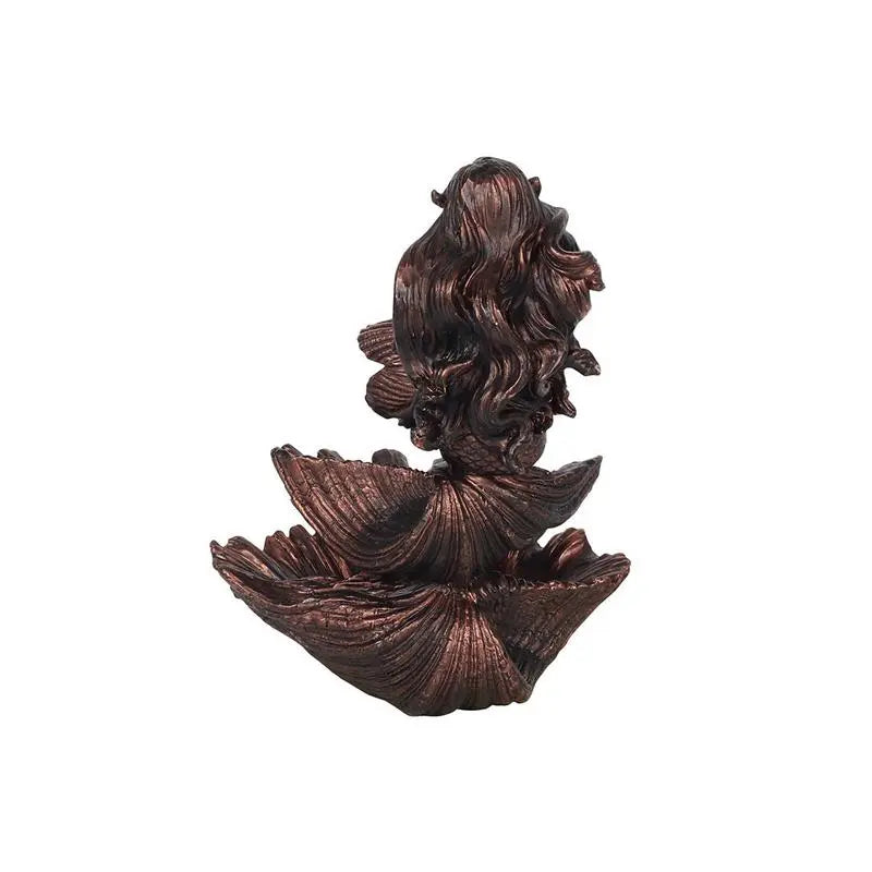 Bronze Effect Mermaid Backflow Incense Burner Spirit Journeys Gifts