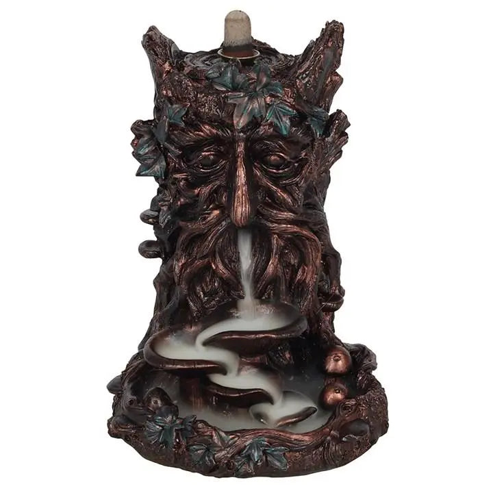 Bronze Effect Tree Man Backflow Incense Burner Spirit Journeys Gifts