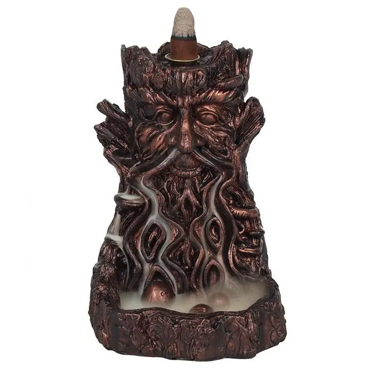 Bronze Effect Tree Man Backflow Incense Burner Spirit Journeys Gifts