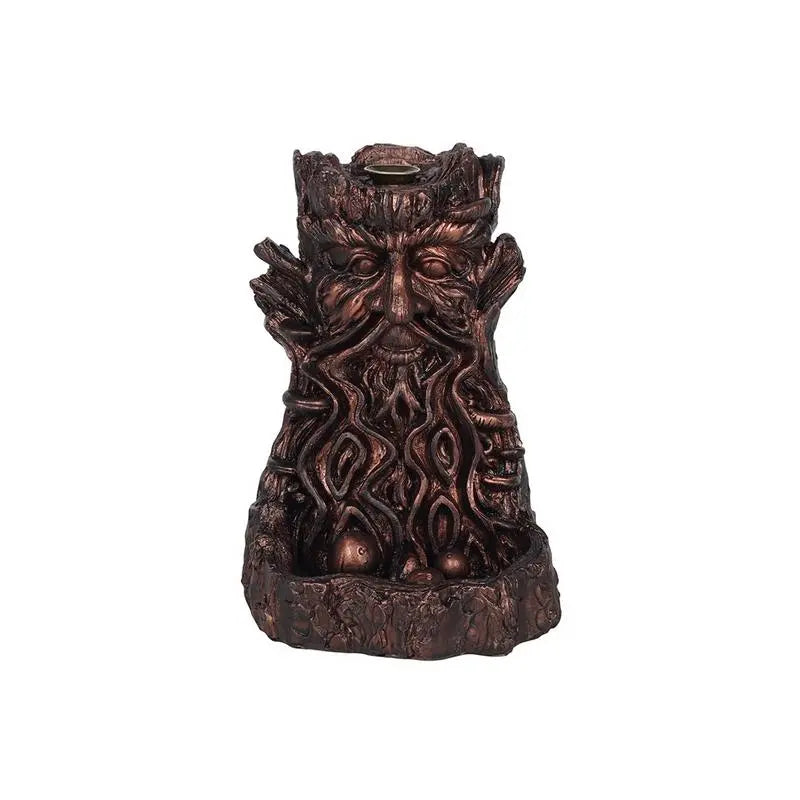 Bronze Effect Tree Man Backflow Incense Burner Spirit Journeys Gifts