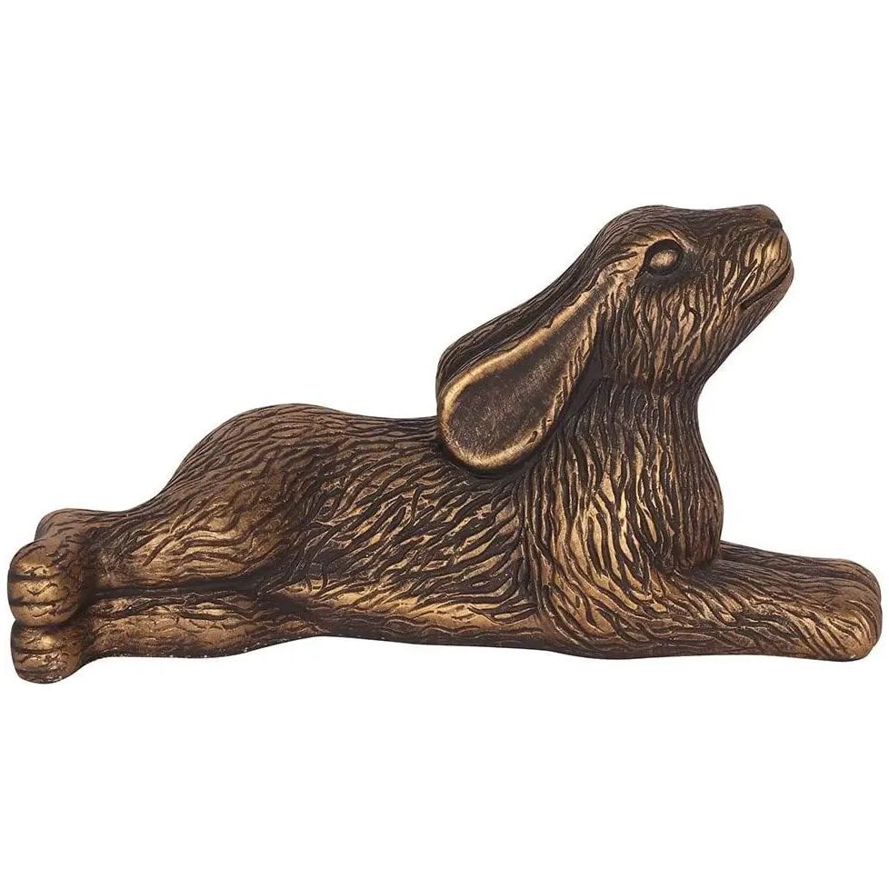 Bronze Terracotta Hare Garden Ornament Gloriously Good