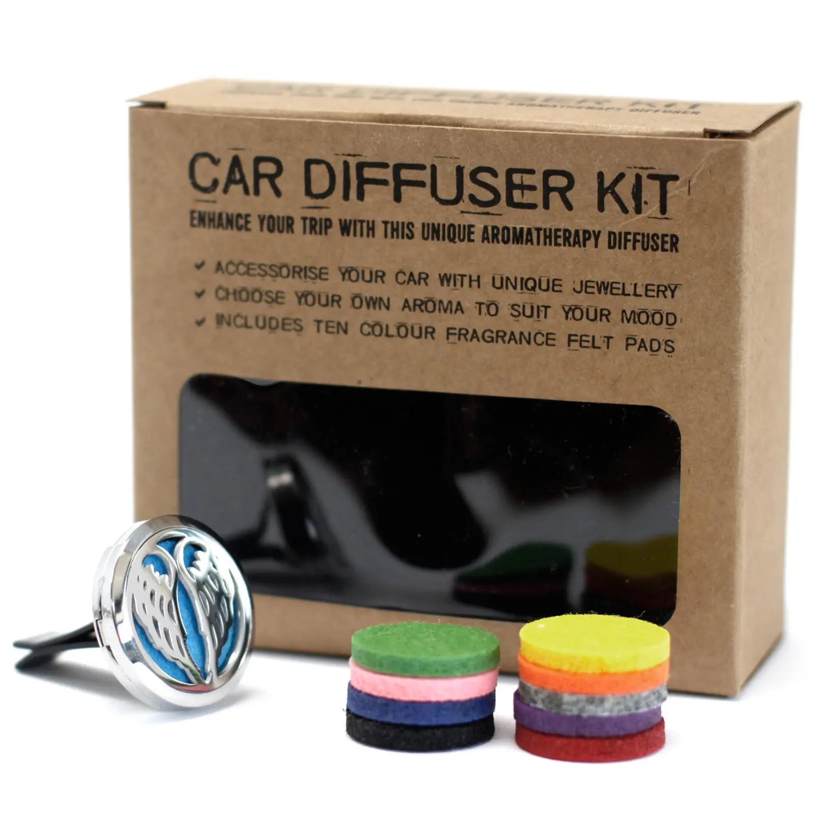 Car Diffuser Kit - Angel Wings - 30mm Spirit Journeys Gifts