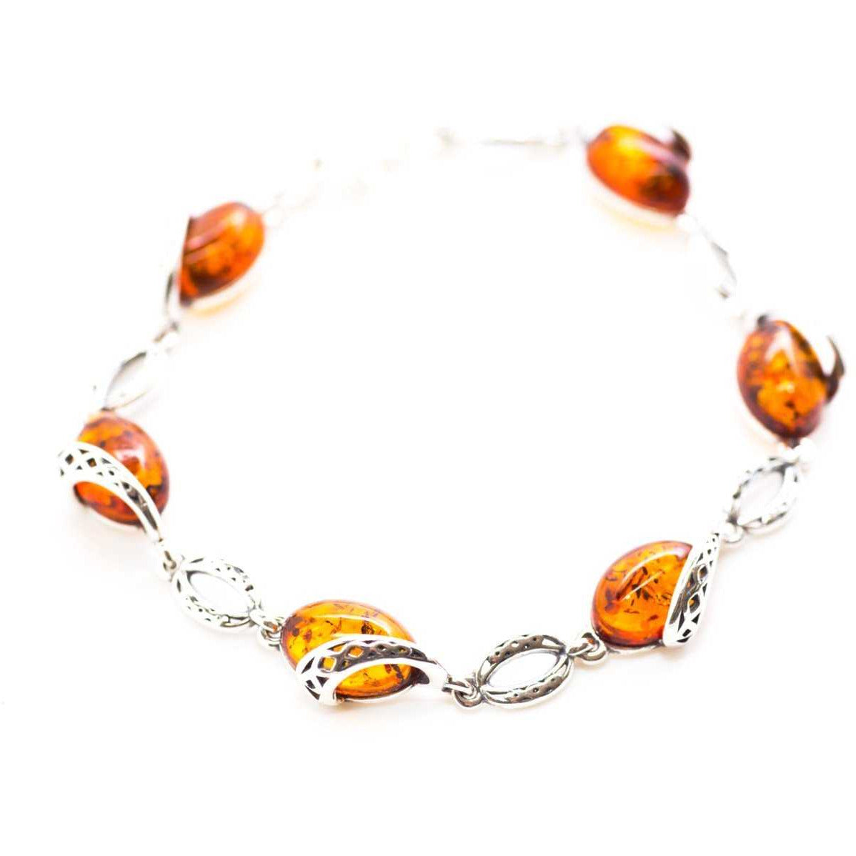 Celtic Pattern Amber Bracelet Spirit Journeys