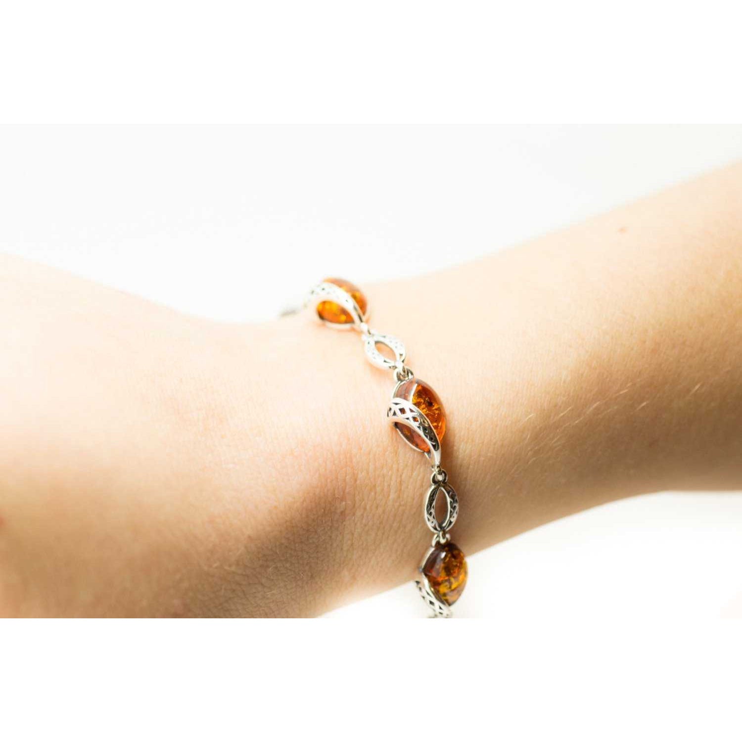 Celtic Pattern Amber Bracelet Spirit Journeys