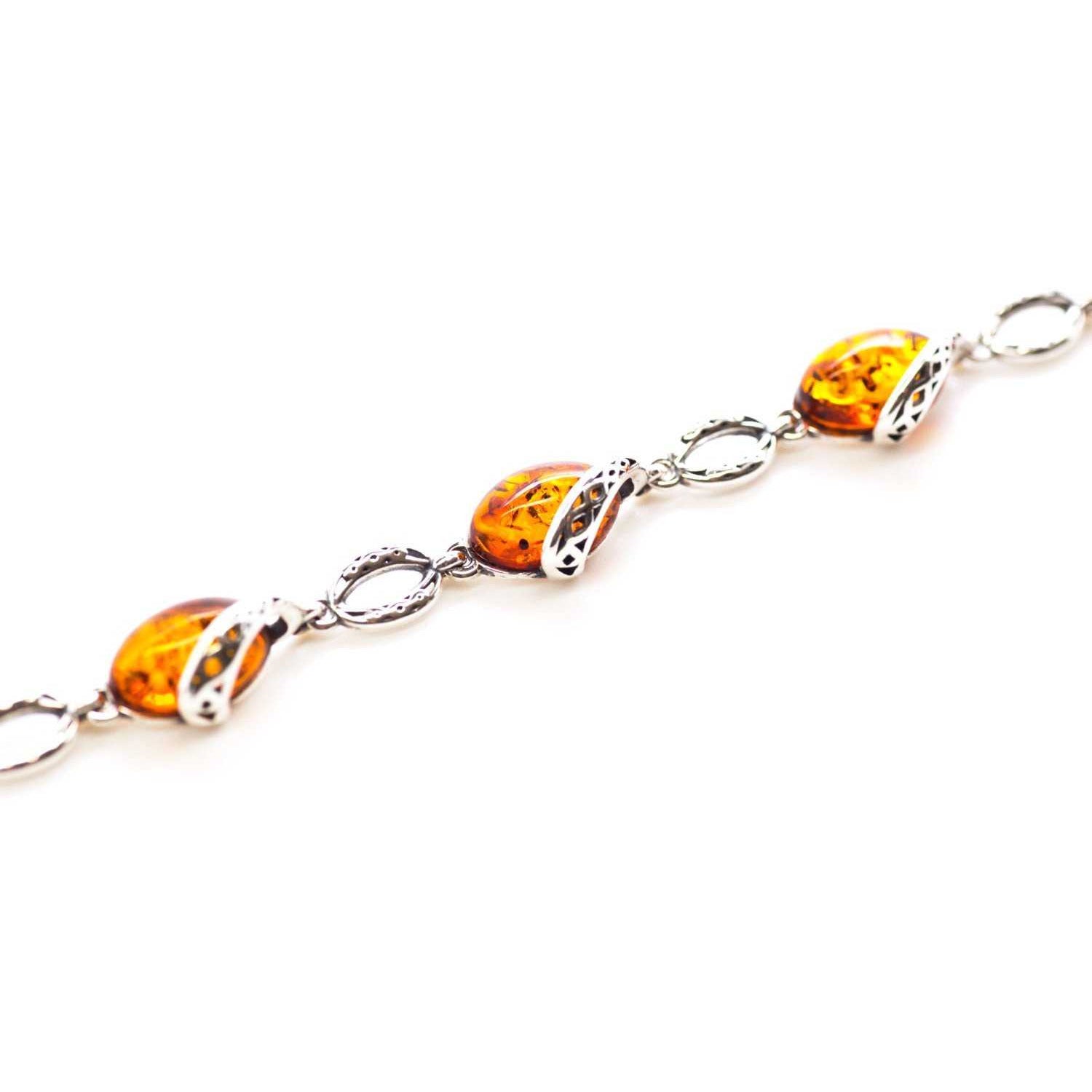 Celtic Pattern Amber Bracelet Spirit Journeys