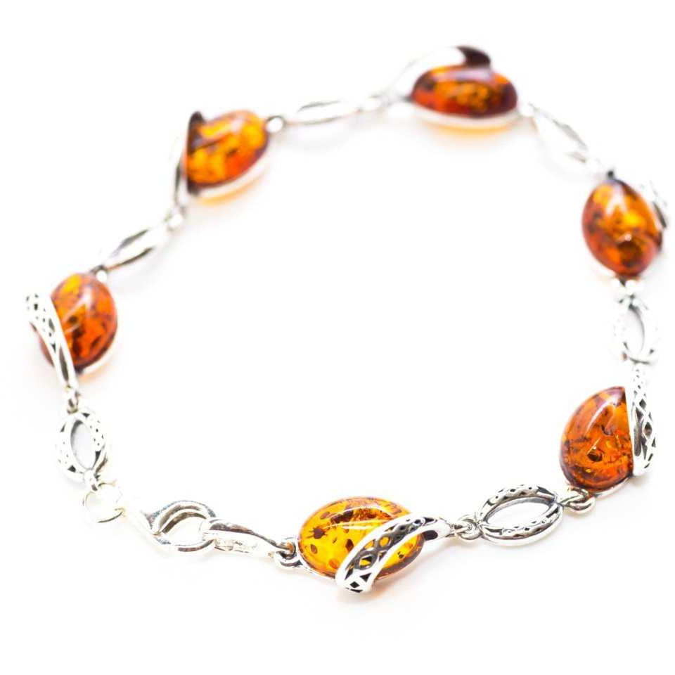 Celtic Pattern Amber Bracelet Spirit Journeys