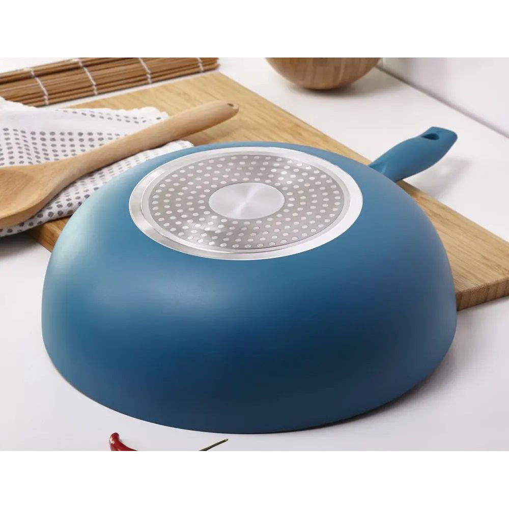 Cermalon Non Stick Wok Teal Blue Cermalon