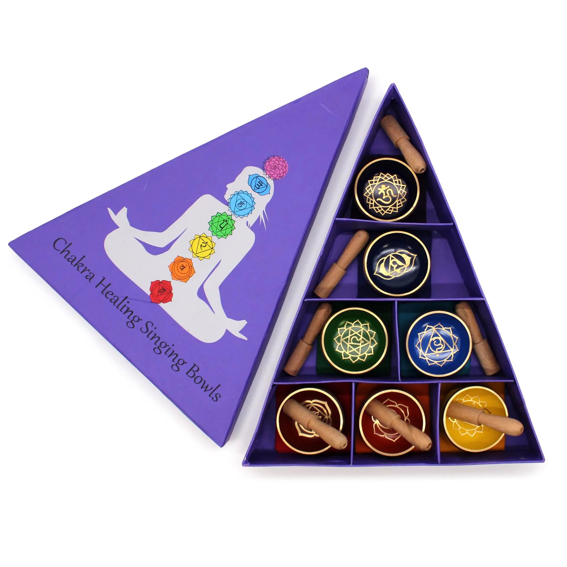 Chakra Pyramid Singing Bowl Gift Set Spirit Journeys Gifts