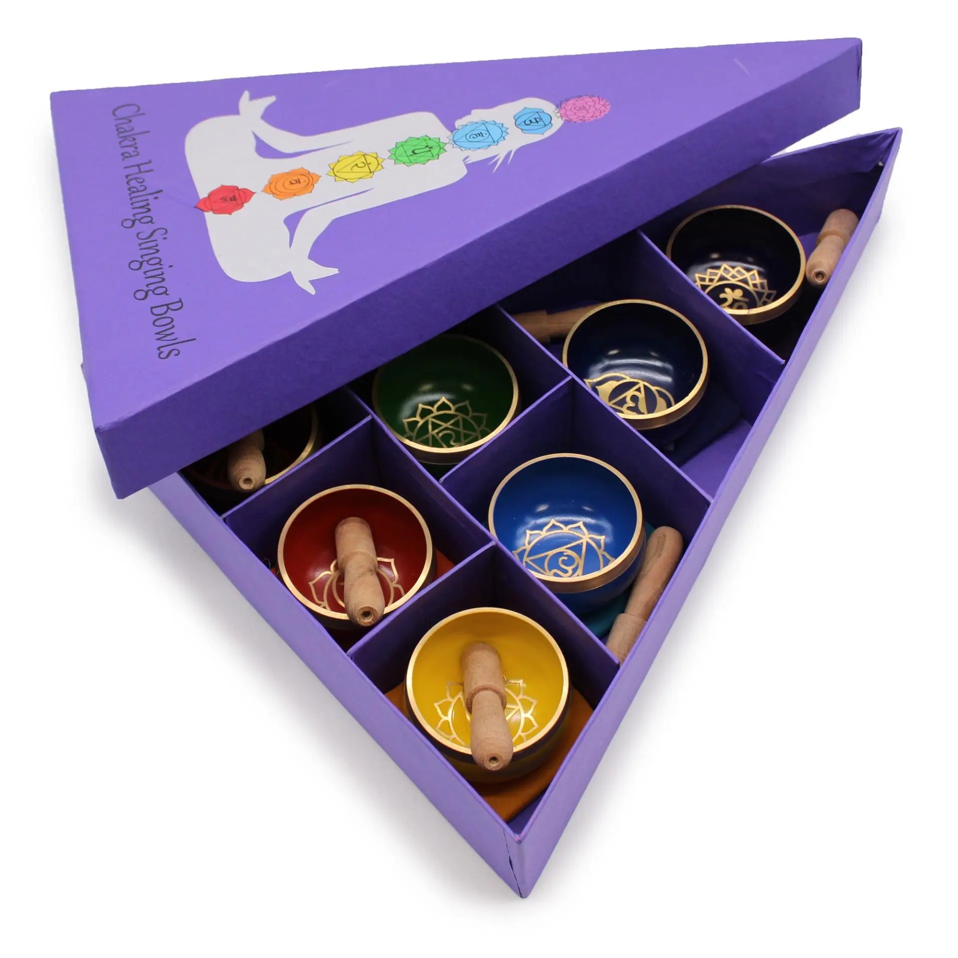 Chakra Pyramid Singing Bowl Gift Set Spirit Journeys Gifts