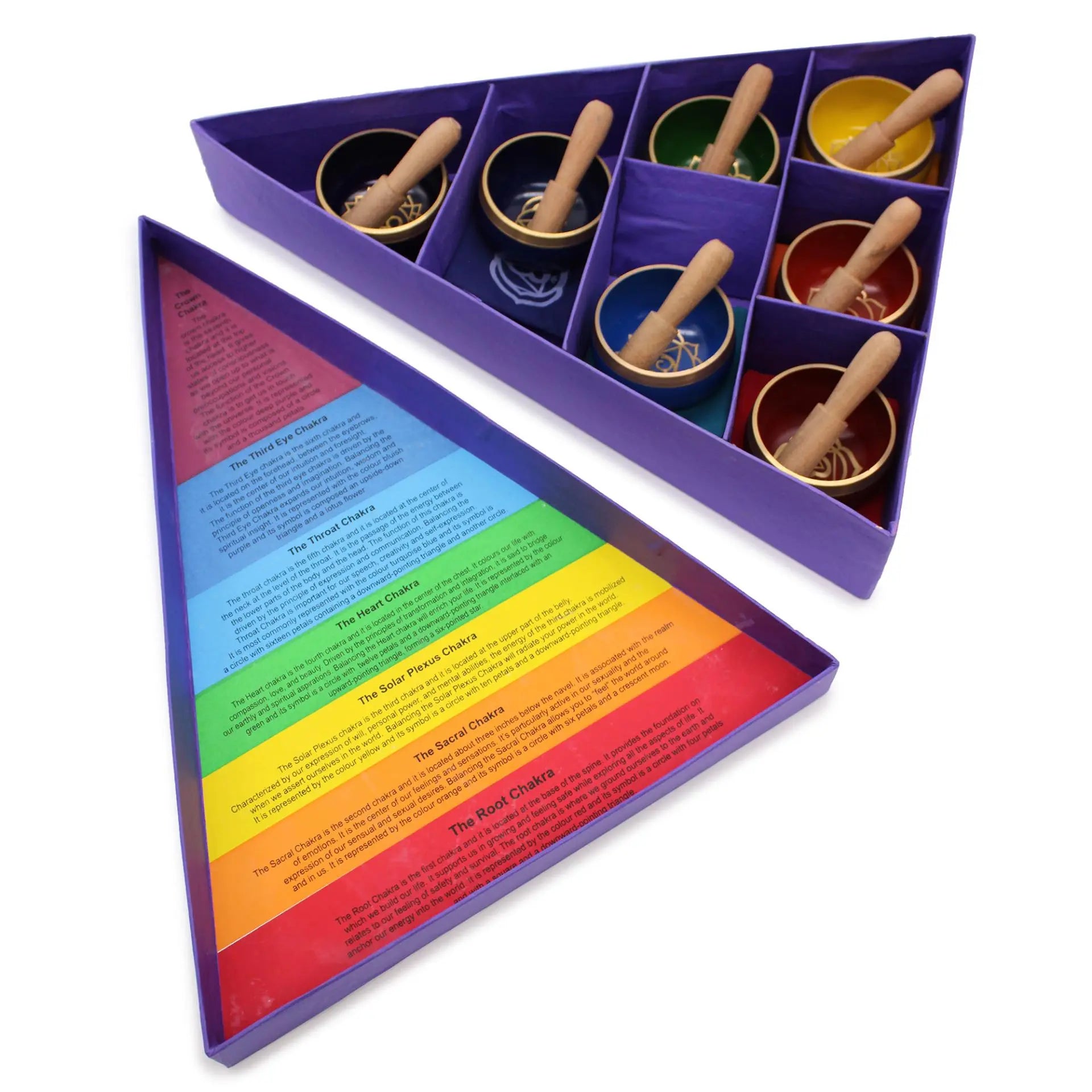 Chakra Pyramid Singing Bowl Gift Set Spirit Journeys Gifts