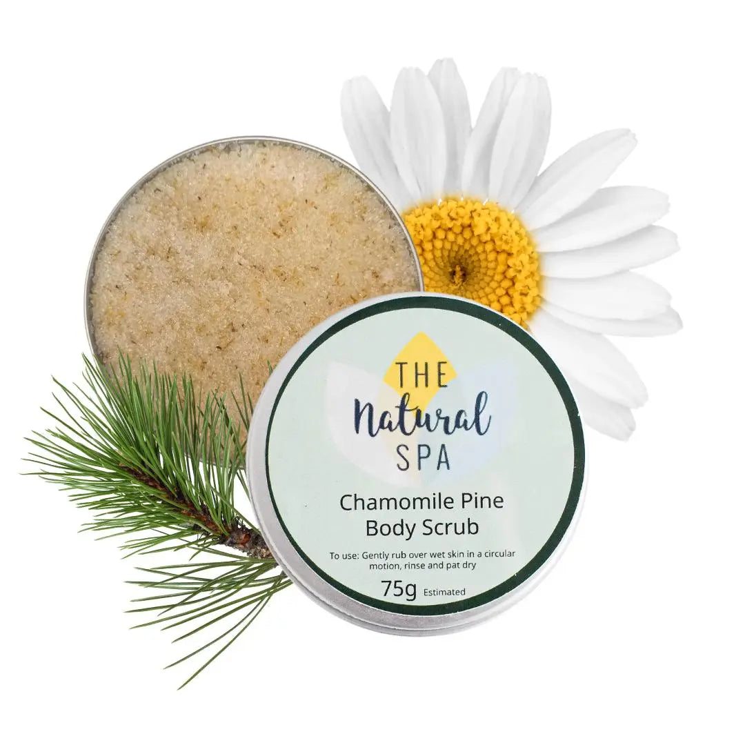 Chamomile Pine Body Scrub - 3 different size option Spirit Journeys Gifts