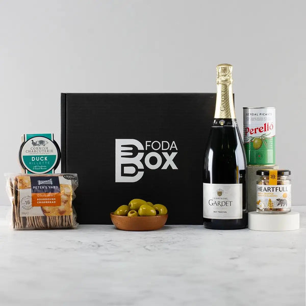 Champagne and Gourmet Appetisers Gift Box Spirit Journeys Gifts