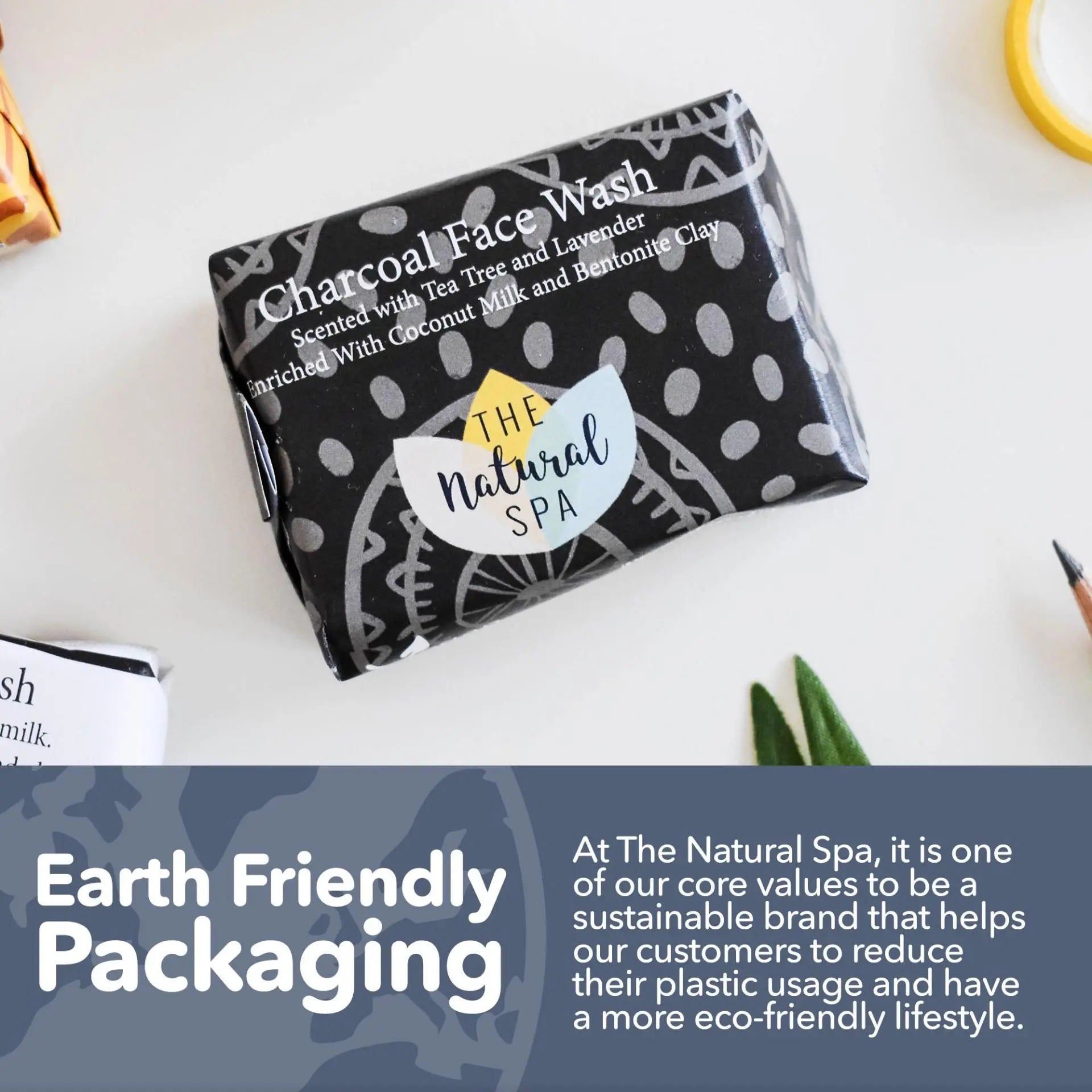 Charcoal Face Wash Bar - naturally detoxifying Spirit Journeys Gifts