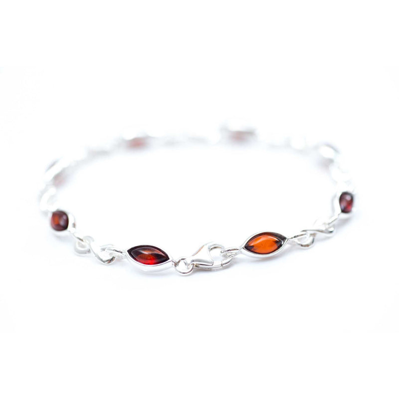 Cherry Amber Infinity Bracelet Spirit Journeys
