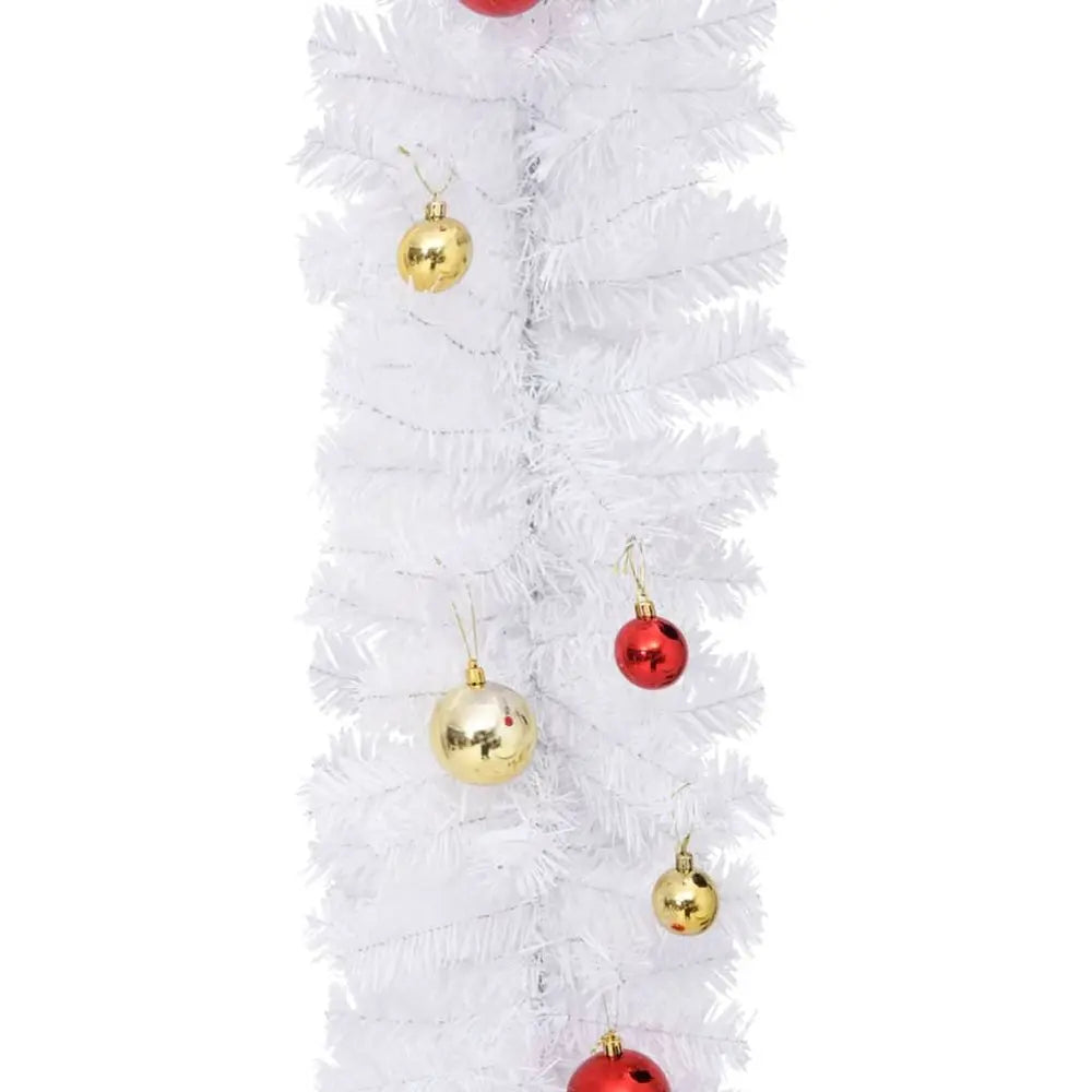 Christmas Garland Decorated with Baubles 5 m to 10 m vidaXL