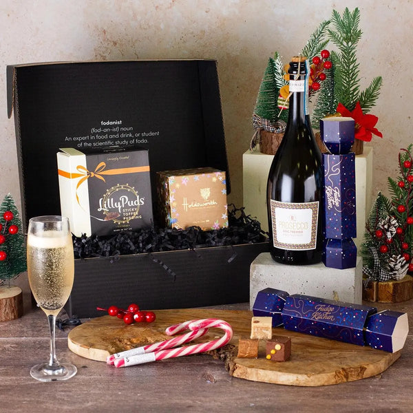 Christmas Prosecco and Sweet Treats Gift Box Spirit Journeys Gifts