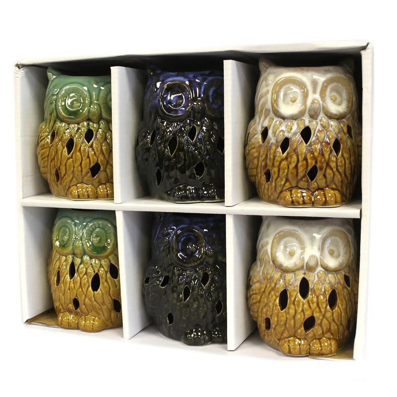 Classic Rustic Oil Burner - Owl (assorted) Spirit Journeys Gifts