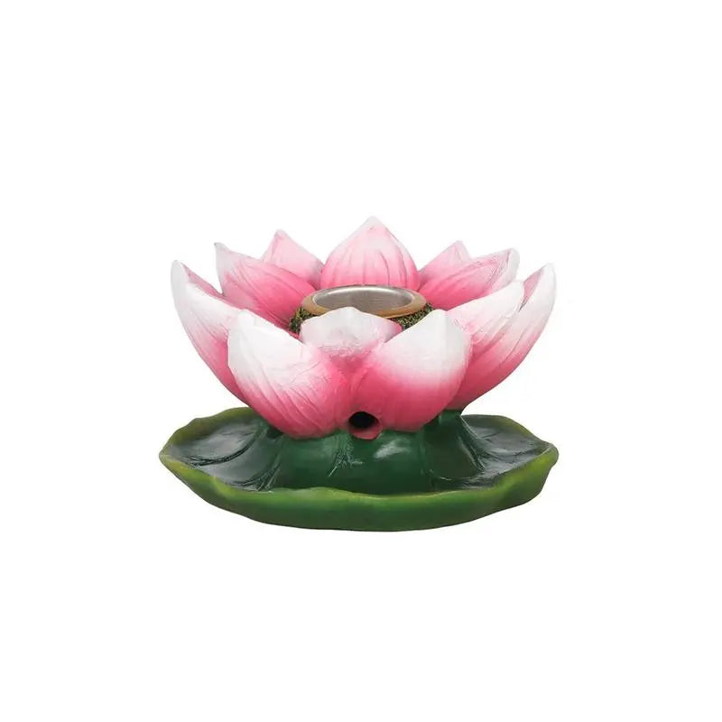 Coloured Lotus Backflow Incense Burner Spirit Journeys Gifts