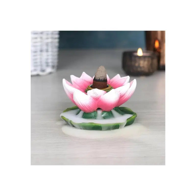 Coloured Lotus Backflow Incense Burner Spirit Journeys Gifts