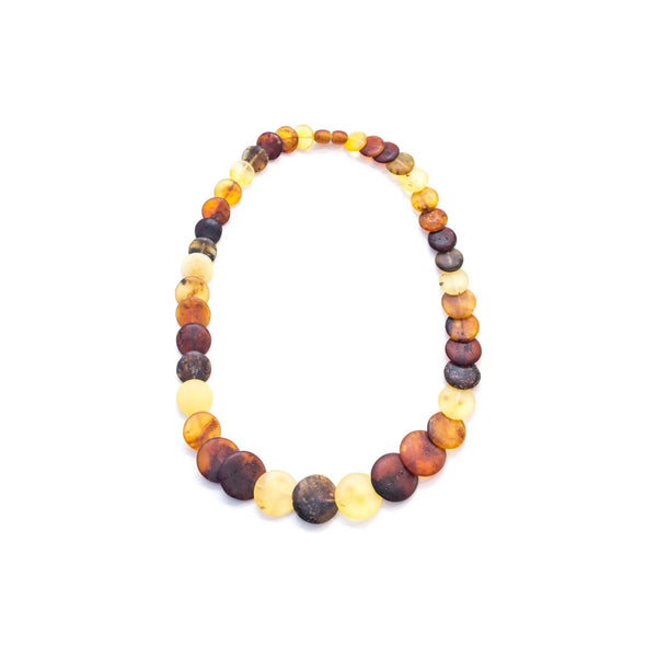 Colourful Amber Necklace - Round Amber Bead Necklace Spirit Journeys Gifts