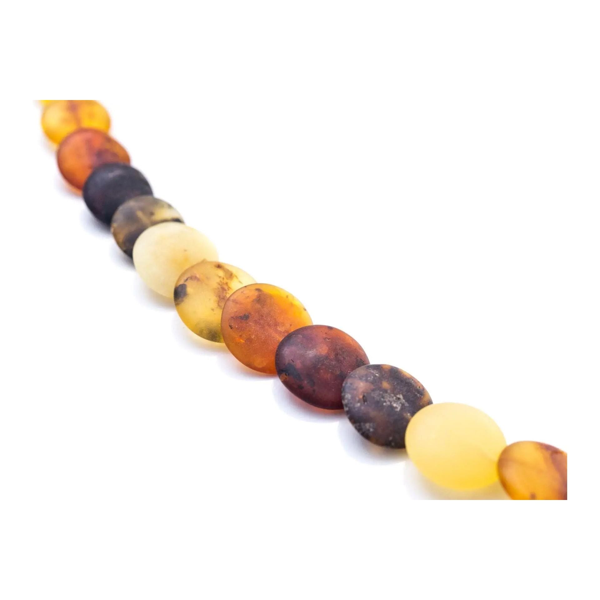 Colourful Amber Necklace - Round Amber Bead Necklace Spirit Journeys Gifts