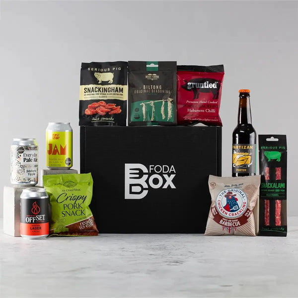 Craft Beer and Meat Snacks Gift Box Spirit Journeys Gifts