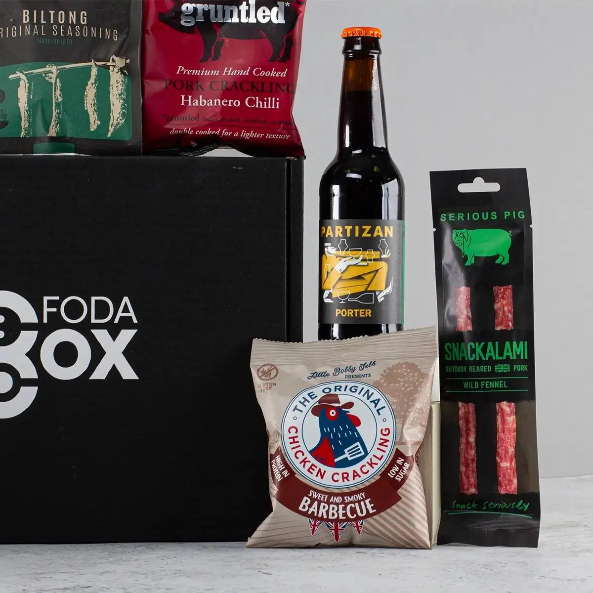 Craft Beer and Meat Snacks Gift Box Spirit Journeys Gifts