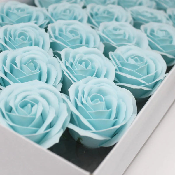 Craft Soap Flowers - Lrg Rose - Baby Blue Spirit Journeys Gifts