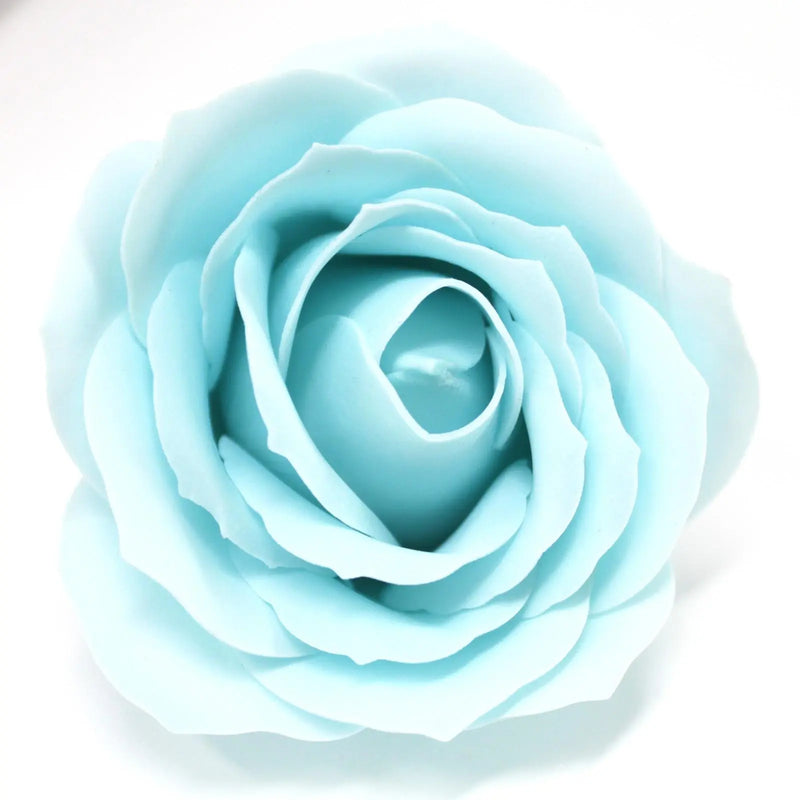 Craft Soap Flowers - Lrg Rose - Baby Blue Spirit Journeys Gifts
