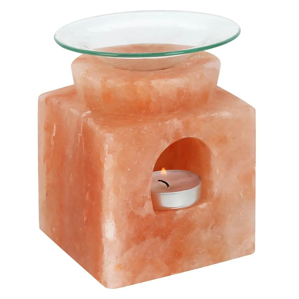 Cube Himalayan Salt Oil Burner Spirit Journeys Gifts