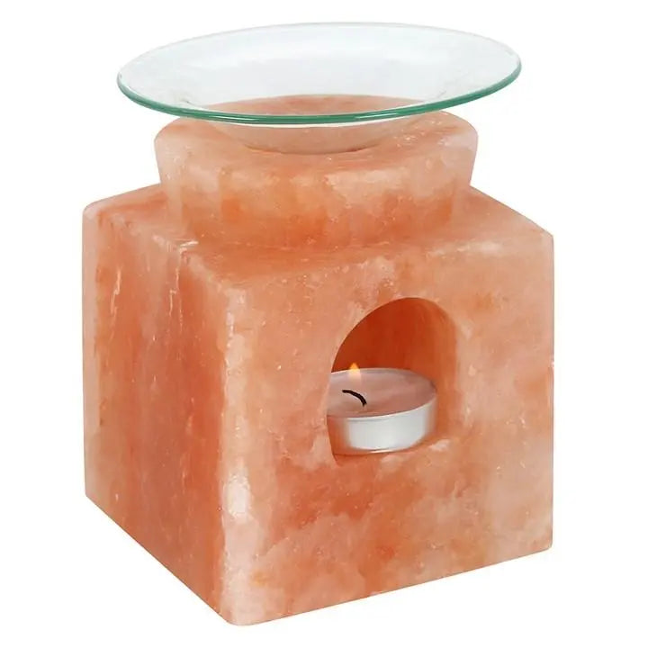 Cube Himalayan Salt Oil Burner Spirit Journeys Gifts