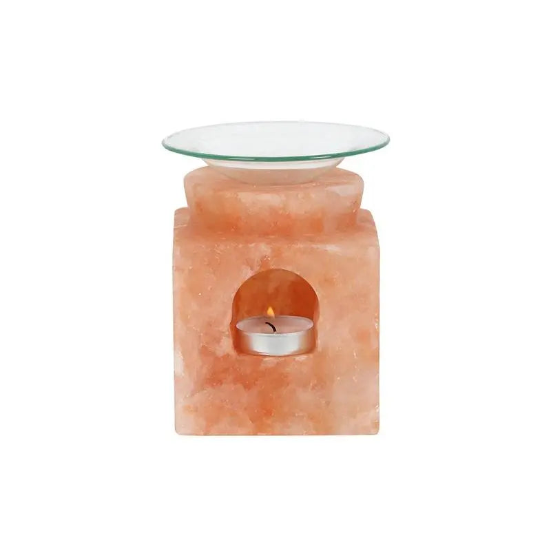 Cube Himalayan Salt Oil Burner Spirit Journeys Gifts