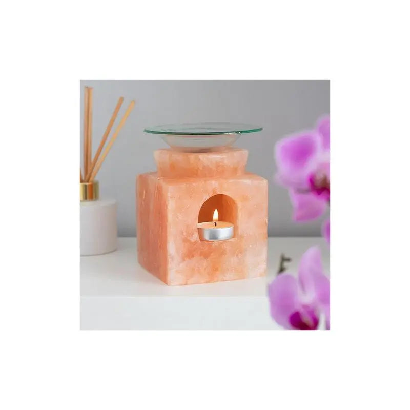 Cube Himalayan Salt Oil Burner Spirit Journeys Gifts