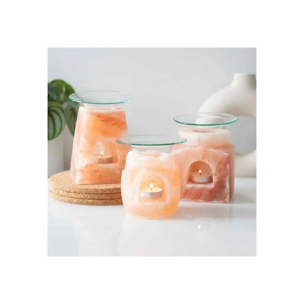 Cube Himalayan Salt Oil Burner Spirit Journeys Gifts