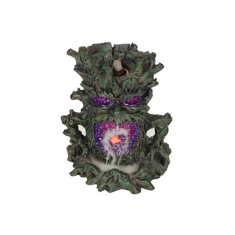 Dark Tree Man Backflow Incense Burner with Light Spirit Journeys Gifts