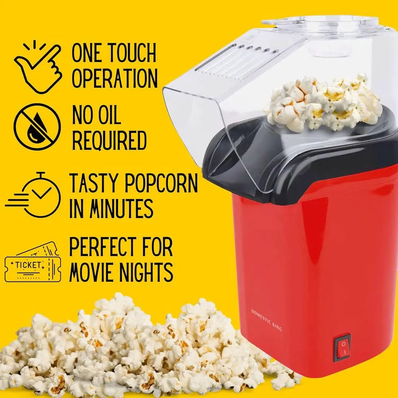 Domestic King 1200W Popcorn Maker Domestic King