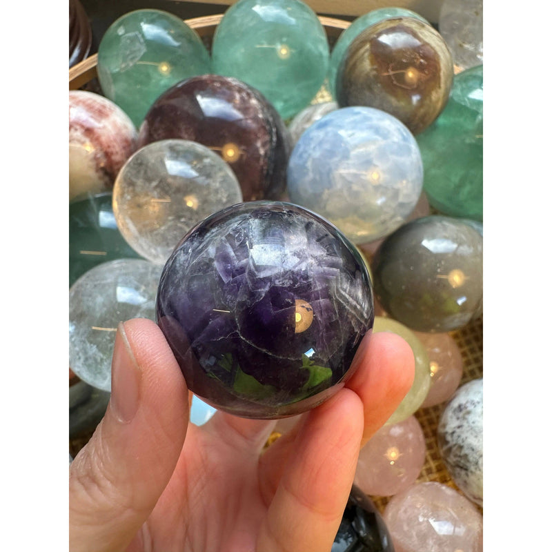 Dream Amethyst Sphere | Healing Crystal Ball | Spiritual Home Decor Moon Rituals