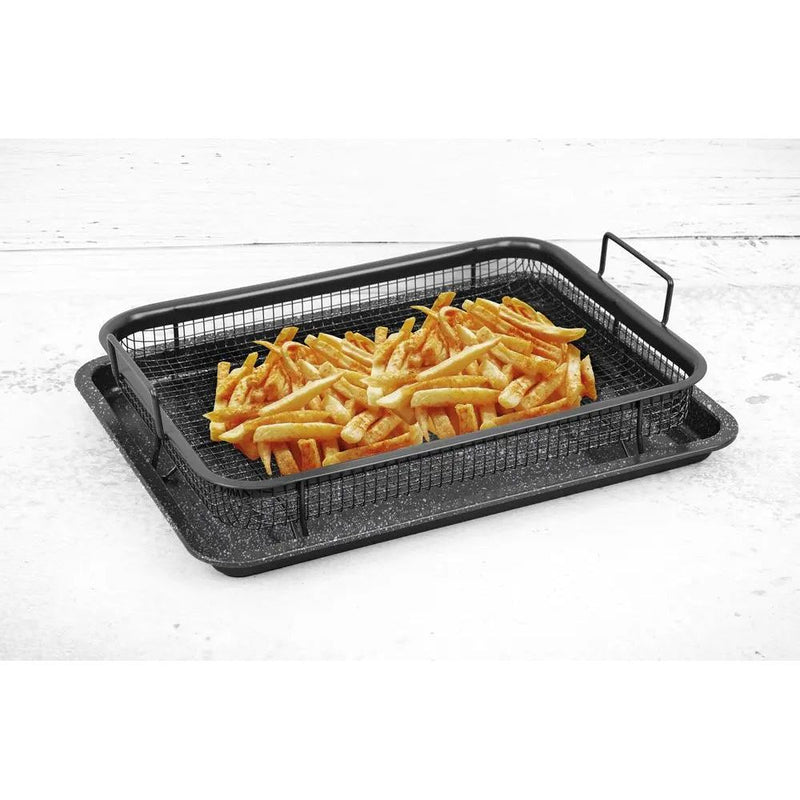 Durastone Professional 2pc Crisper and Oven Tray Family Size Durastone