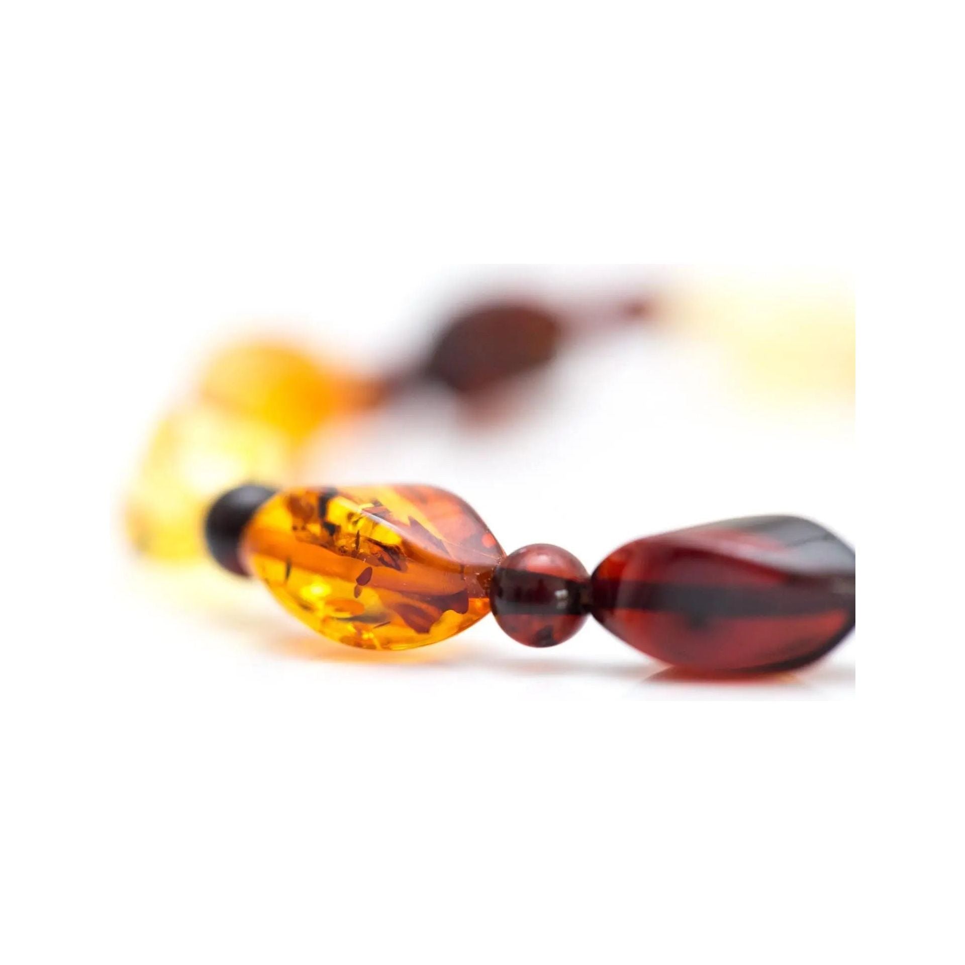 Elegant Multicolour Faceted Amber Bead Bracelet Spirit Journeys Gifts