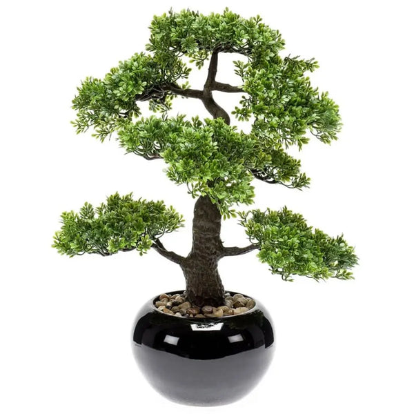 Emerald Artificial Ficus Mini Bonsai Green 47 cm 420006 Spirit Journeys Gifts