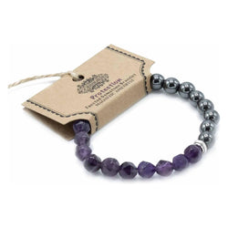 Faceted Gemstone Bracelet - Magnetic Amethyst Spirit Journeys Gifts