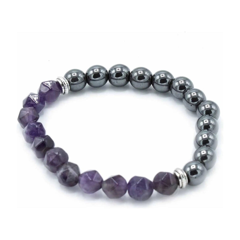 Faceted Gemstone Bracelet - Magnetic Amethyst Spirit Journeys Gifts