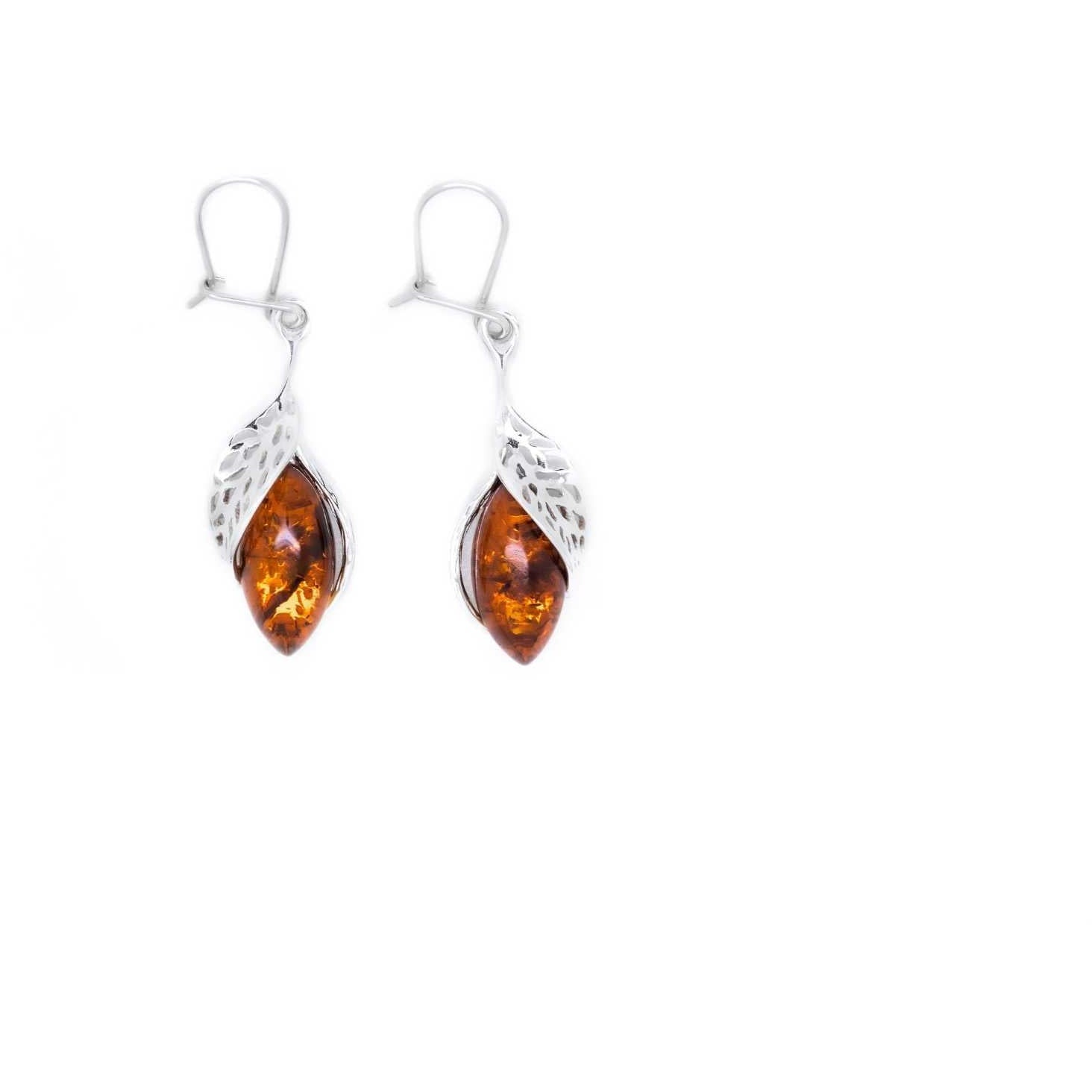 Fancy Top Cognac Amber Earrings Spirit Journeys